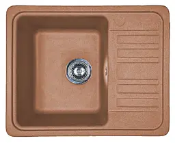 Кухонна мийка Adamant SMALL terra-cotta 570x455x180 мм, з крилом 57 см