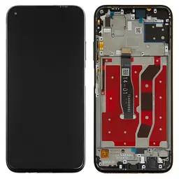 Дисплей для Huawei Nova 6 SE, Nova 7i, P40 Lite, чорний, версія 4G, з рамкою, High , JNY-L21A
