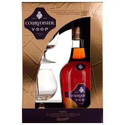 Коньяк Courvoisier VSOP, 40%, 0,7 л + 2 келихи - мініатюра 2