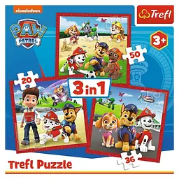 Пазл Trefl Paw Patrol Щасливі собаки 3 в 1 (5900511348675) - мініатюра 5
