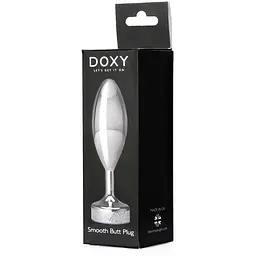 Металева анальна пробка Doxy Butt Plug Smooth гладкий діаметр 3.3 см - мініатюра 5