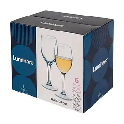 Набір келихів Raindrop, 6х250 мл (H5701) Luminarc kuh0016502 - мініатюра 2