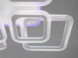 Стельова LED-люстра з димером та кольоровим підсвічуванням Diasha 2406/4+4WH LED 3color dimmer - мініатюра 4
