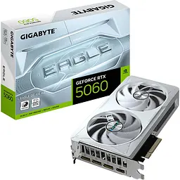 Відеокарта Gigabyte GeForce RTX 5060 Eagle OC Ice 8G (GV-N5060EAGLEOC ICE-8GD) UA [133900]