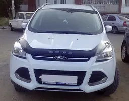 Дефлектор капоту мухобійка для Ford Kuga / Escape 2013-2019 Рестайлінг Євро Кріплення (Vip Tuning)