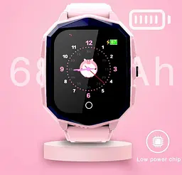 Смарт годинник для дітей F60 з GPS, відеодзвінками, 4G SIM-картою та кнопкою SOS Чорний - мініатюра 9