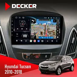 Штатна магнітола Hyundai Tucson 2010-2018 Decker D9-011 4x64, DSP, 4G, 360 Decker (НФ-00005759)