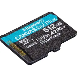 Карта пам'яті Kingston microSDXC Canvas Go! Plus 512GB Class 10 UHS-I U3 V30 A2 (SDCG4/512GBSP) [144069] - мініатюра 3
