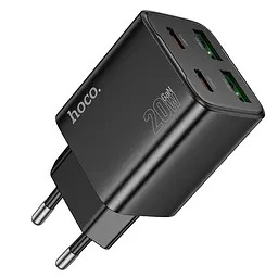МЗП Hoco N55 Fundador PD20W four-port (2USB-A/2C) Black - мініатюра 4