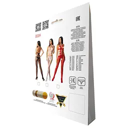 Еротичний бодістокінг Passion BS084 white One size - мініатюра 6