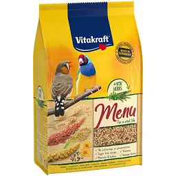 Корм Vitakraft для декоративних папуг Вітакрафт преміум меню для екзотичних птахів 500г арт.21318