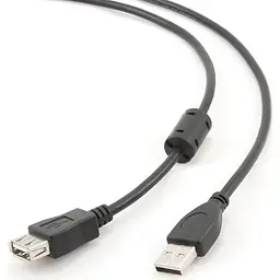 Кабель-подовжувач Cablexpert USB 2.0 AM/AF 3м ferrit (CCF-USB2-AMAF-10)