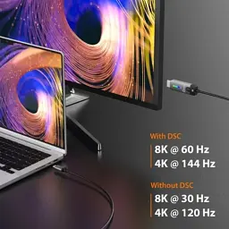 Кабель мультимедійний USB-C to HDMI M 1.8m 8K 60Hz LED RGB J5create (JCC157-N) - мініатюра 6