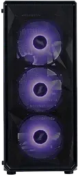 Корпус 1stPlayer FD3-M-BK-4F7 ARGB Black