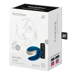 Смарт-вібратор для пар Satisfyer Double Love (Blue) - мініатюра 7