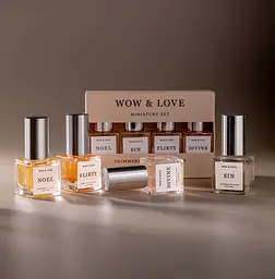 Сет мініатюр парфум-блиску для волосся 4 в 1 WOW&LOVE - мініатюра 2