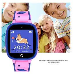 Дитячий смарт годинник Q-18 з GPS трекером, SIM-картою, дзвінками, кнопкою SOS, прослушкою та камерою Блакитний - мініатюра 8