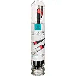 Кабель Usams US-SJ220 USB - Lightning (M/M), 1.2 м, Червоний (SJ220IP02) - мініатюра 2