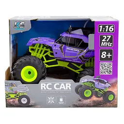 Автомобіль KS Drive на р/к Bigfoot Off-Road Violet 1:16, 27 МГц (SL-358RHV) - мініатюра 9