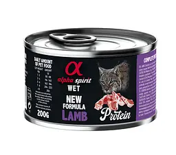 Вологий корм для котів Alpha Spirit Lamb for Adult Cat з ягнятком 200 г as311278