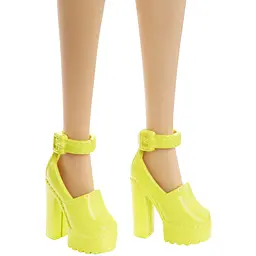 Лялька Barbie Модниця з брекетами у смугастій сукні, 30 см (HPF73) - мініатюра 4