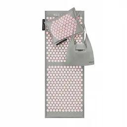 Килимок акупунктурний з подушкою 4FIZJO Eco Mat XL Аплікатор Кузнєцова 4FJ0515 Grey/Pink (P-5907739313607) - мініатюра 13
