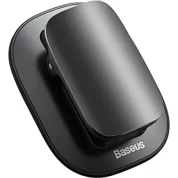 Автотримач для окулярів Baseus Platinum Vehicle Eyewear Clip Paste Type black (ACYJN-A01) - мініатюра 3