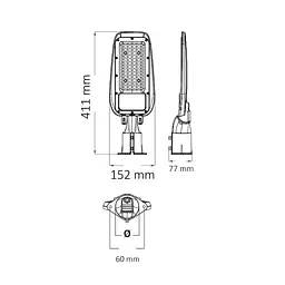 Світильник вуличний Horoz Electric LED Florida-50 6400K - мініатюра 2