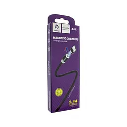 Дата кабель USB 2.0 AM to USB-C magnetic black Denmen (DN-D09T-BK) - мініатюра 2