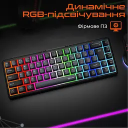 Клавіатура Meetion MK12 Bluetooth/USB Type-C Black (MT-MK12-A-RUA) - мініатюра 5