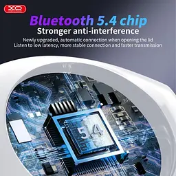 Навушники бездротові XO X36 Pro Smart Screen ANC Active Noise Cancellation білі - мініатюра 7