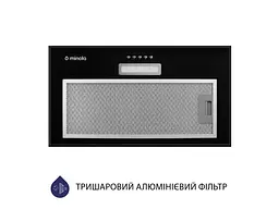 Витяжка Minola HBI 5614 BL 1000 LED - мініатюра 3