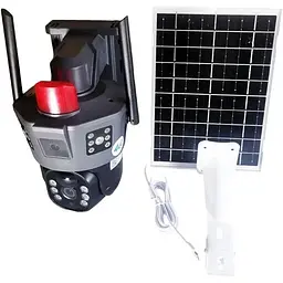 IP-камера відеоспостереження RIAS TP18 вулична із сонячною панеллю Black - мініатюра 2