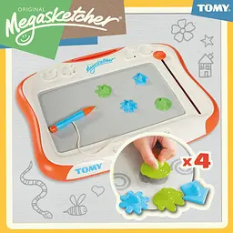 Магнітна дошка для малювання Megasketcher біло-помаранчева (T6555) - мініатюра 7
