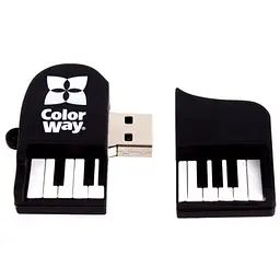 USB флеш накопичувач ColorWay Piano 64 GB 3.0 Black (CW-USBPO64) - мініатюра 6