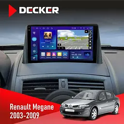 Штатна магнітола Renault Megane II 2003-2009 Decker D9-009 4x64, DSP, 4G, 2k Decker (НФ-00008379)
