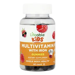 Мультивітаміни з залізом для дітей Multivitamin with Iron Kids - 60 желейних цукерок