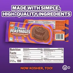 Шоколадні цукерки Feastables MrBeast Peanut Butter Jack-O-Lantern Pumpkin 35г - мініатюра 6