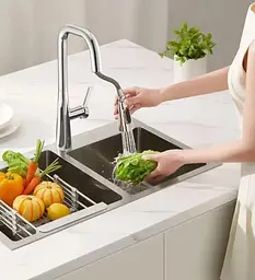 Змішувач для кухні Mijia pull-out kitchen faucet S1 з висувною лійкою - мініатюра 4