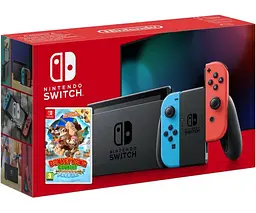 Ігрова консоль Nintendo Switch Neon Blue-Red Upgraded version + Гра Donkey Kong Country: Tropical Freeze - мініатюра 5