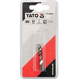 Свердло-мітчик Yato М6х1 мм HSS М2 HEX-1/4 l=44/8 мм (YT-44843) - мініатюра 3