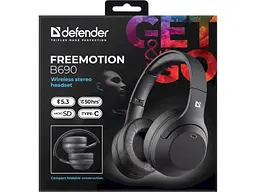 Навушники Defender FreeMotion B690 Black (63690) - мініатюра 10