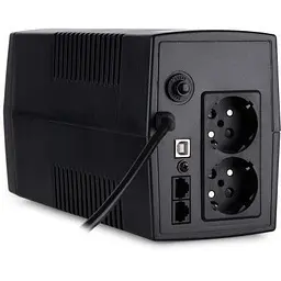 Пристрій безперебійного живлення Vinga LCD 800VA plastic case with USB (VPC-800PU) - мініатюра 5