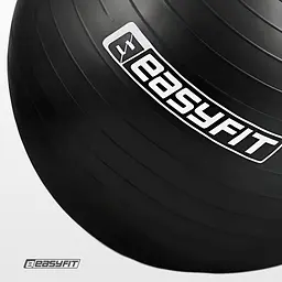 М'яч для фітнесу EasyFit BalanceBall 55 см чорний - мініатюра 5