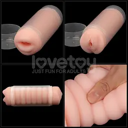 Мастурбатор подвійний SKIN BLOWOUT DOUBLE SIDE STROKER LOVETOYS 66-LV250015 102628 - мініатюра 7