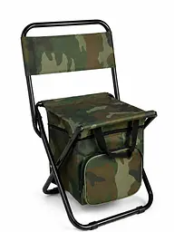 Складаний туристичний стілець із термосумкою до 100 кг 35×28×59 см камуфляж (49676082)