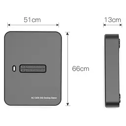 Док-станція для накопичувачів Gembird USB Type-C M.2 SATA NVME SSD (DD-U3M2) - мініатюра 7