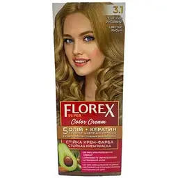 Крем-фарба Florex Світло-русявий КЕРАТИН 3.1
