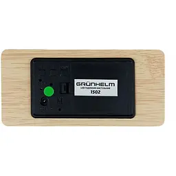 Годинник настільний Grunhelm LED 1502 USB DC+ 5V 2000 мАч (131074) - мініатюра 5