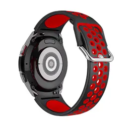 Ремінець для Samsung Galaxy Watch 6 - чорно-червоний ширина кріплення 20мм силікон Watchbands Uniq (WB00S4GALAXYUNIQ1453541) - мініатюра 3